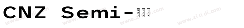 CNZ Semi字体转换